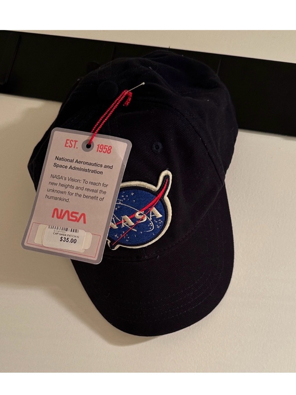 NASA navy blue baseball cap